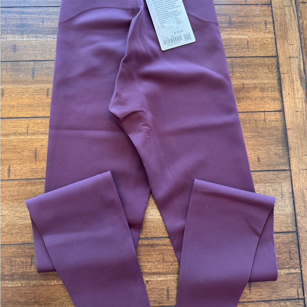Lululemon Glow Up Super HR Leggings 28โ | Goodnight Plum | Size 4 | NWT - Picture 2 of 4